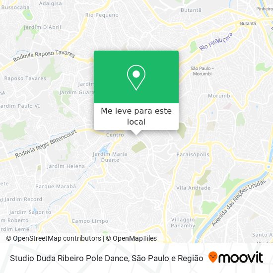 Studio Duda Ribeiro Pole Dance mapa