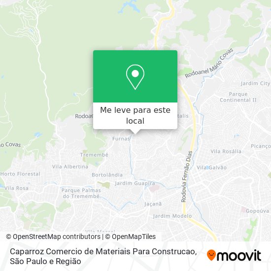 Caparroz Comercio de Materiais Para Construcao mapa