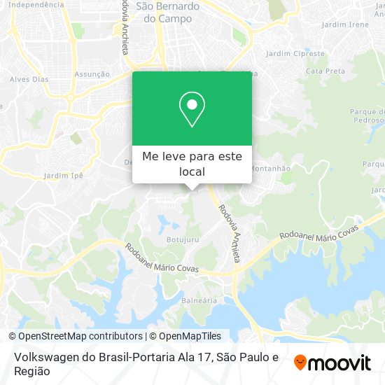 Volkswagen do Brasil-Portaria Ala 17 mapa