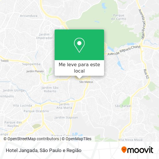 Hotel Jangada mapa