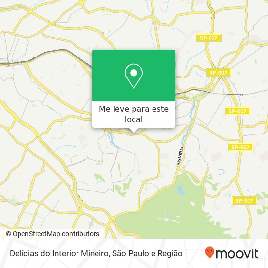 Delícias do Interior Mineiro mapa