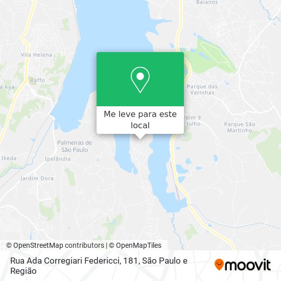 Rua Ada Corregiari Federicci, 181 mapa
