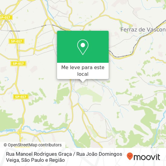 Rua Manoel Rodrigues Graça / Rua João Domingos Veiga mapa