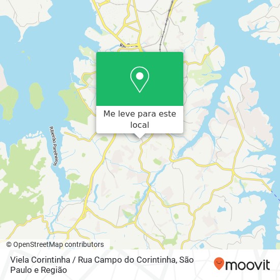 Viela Corintinha / Rua Campo do Corintinha mapa