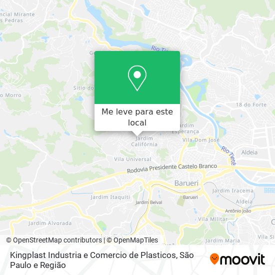 Kingplast Industria e Comercio de Plasticos mapa