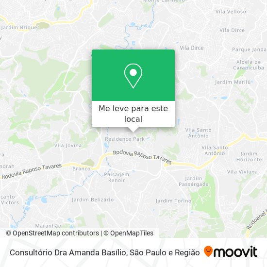 Consultório Dra Amanda Basílio mapa