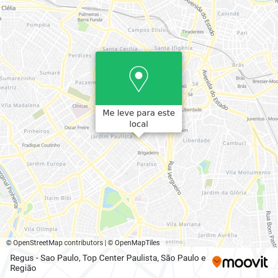 Regus - Sao Paulo, Top Center Paulista mapa