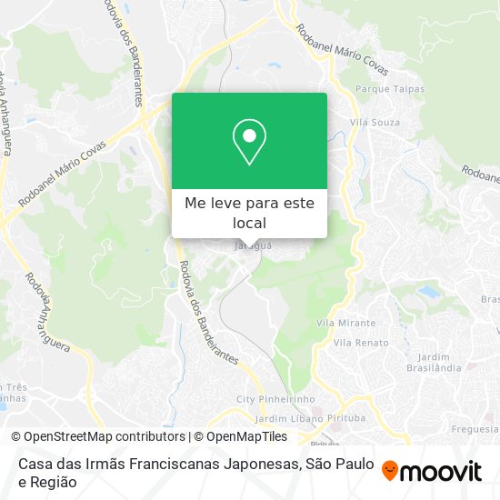 Casa das Irmãs Franciscanas Japonesas mapa