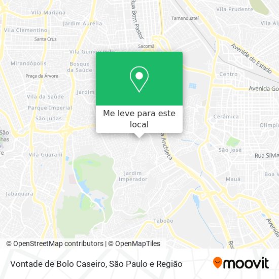 Vontade de Bolo Caseiro mapa