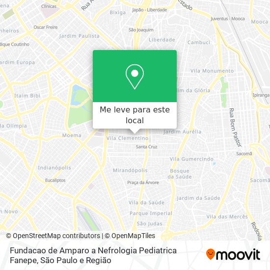 Fundacao de Amparo a Nefrologia Pediatrica Fanepe mapa