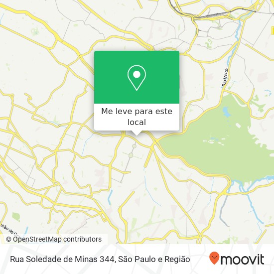 Rua Soledade de Minas  344 mapa