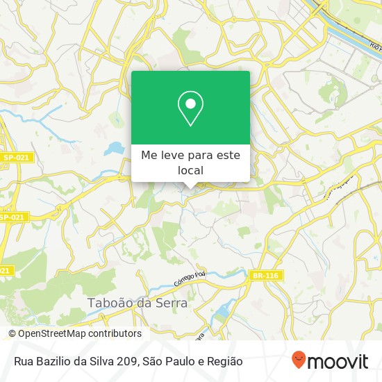 Rua Bazilio da Silva 209 mapa