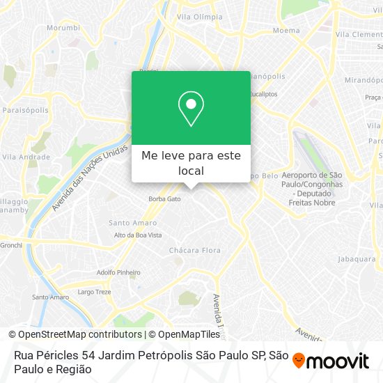 Rua Péricles  54   Jardim Petrópolis   São Paulo   SP mapa