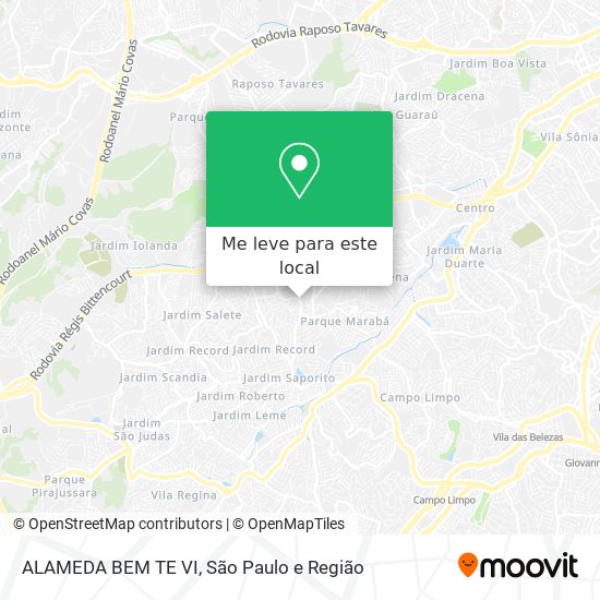 ALAMEDA BEM TE VI mapa