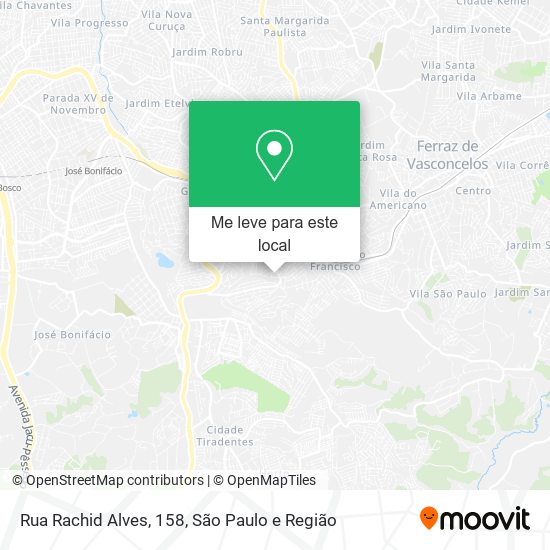 Rua Rachid Alves, 158 mapa