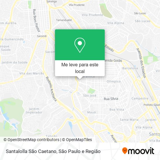 Santalolla São Caetano mapa