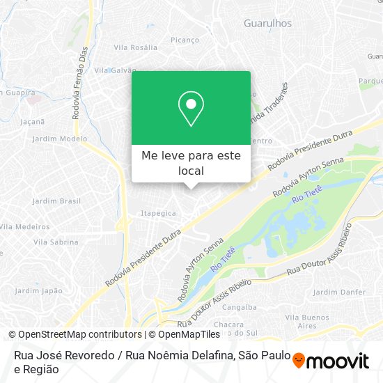 Rua José Revoredo / Rua Noêmia Delafina mapa