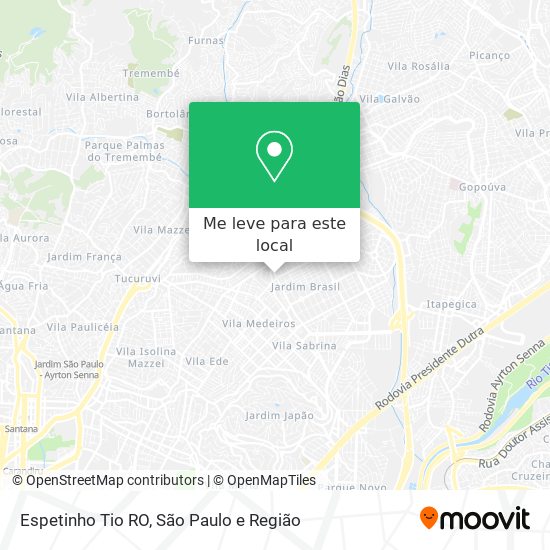 Espetinho Tio RO mapa
