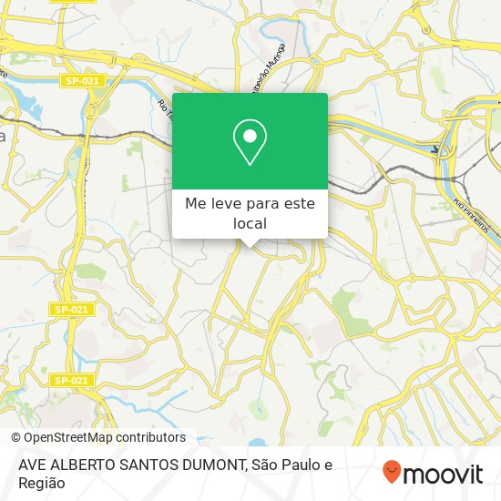 AVE ALBERTO SANTOS DUMONT mapa