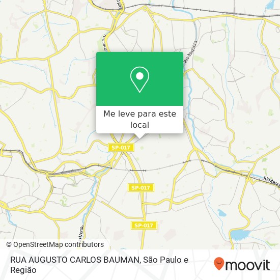 RUA AUGUSTO CARLOS BAUMAN mapa