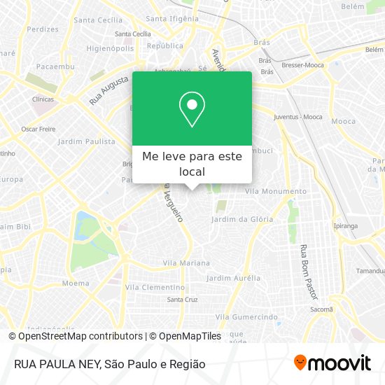 RUA PAULA NEY mapa