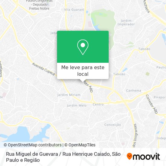 Rua Miguel de Guevara / Rua Henrique Caiado mapa