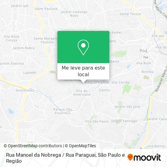 Rua Manoel da Nobrega / Rua Paraguai mapa