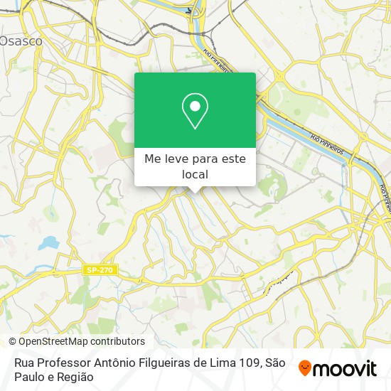 Rua Professor Antônio Filgueiras de Lima 109 mapa