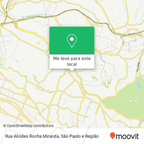 Rua Alcides Rocha Miranda mapa