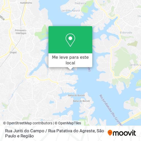 Rua Juriti do Campo / Rua Patativa do Agreste mapa