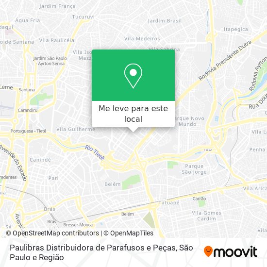 Paulibras Distribuidora de Parafusos e Peças mapa