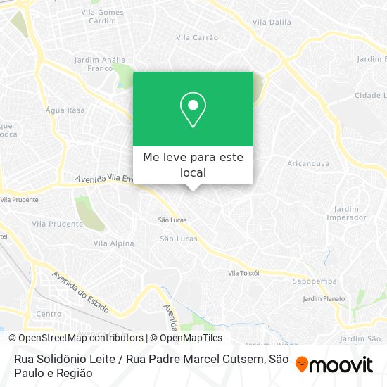 Rua Solidônio Leite / Rua Padre Marcel Cutsem mapa