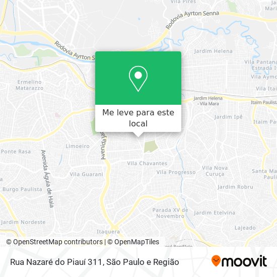 Rua Nazaré do Piauí 311 mapa