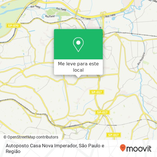 Autoposto Casa Nova Imperador mapa