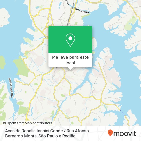 Avenida Rosalia Iannini Conde / Rua Afonso Bernardo Monta mapa