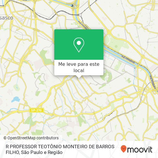 R PROFESSOR TEOTÔNIO MONTEIRO DE BARROS FILHO mapa