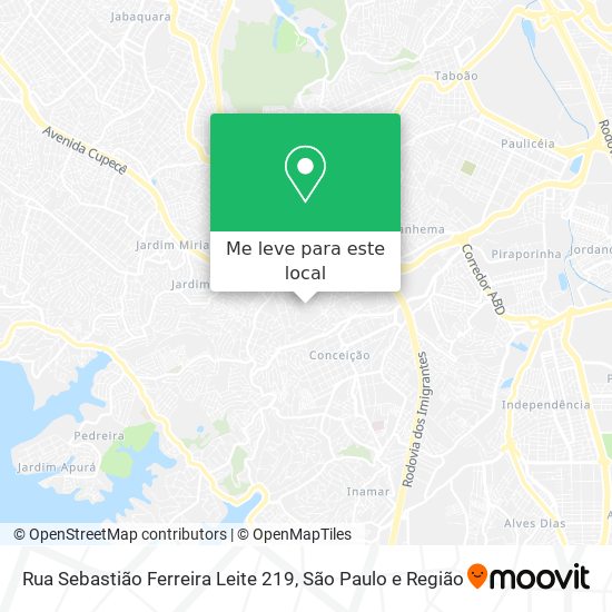 Rua Sebastião Ferreira Leite  219 mapa