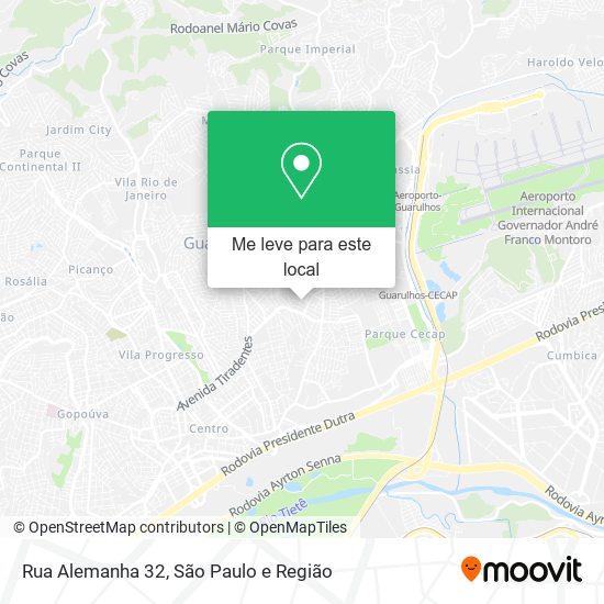 Rua Alemanha 32 mapa