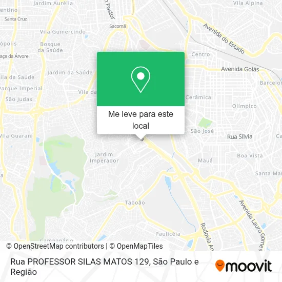 Rua PROFESSOR SILAS MATOS 129 mapa
