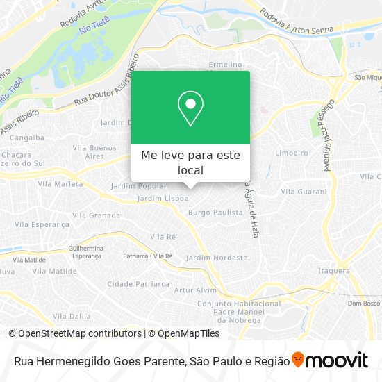 Rua Hermenegildo Goes Parente mapa