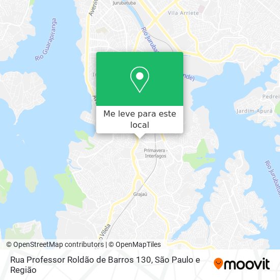 Rua Professor Roldão de Barros 130 mapa