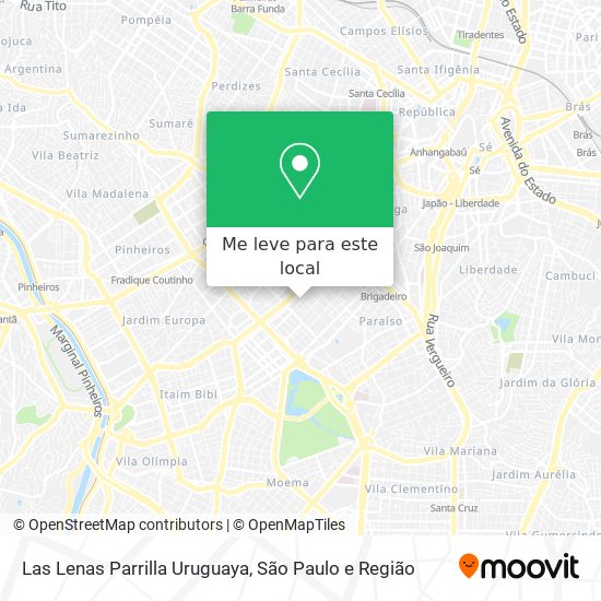 Las Lenas Parrilla Uruguaya mapa