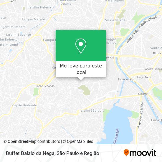 Buffet Balaio da Nega mapa