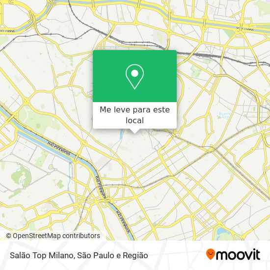 Salão Top Milano mapa