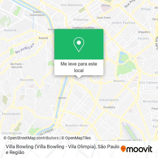 Villa Bowling (Villa Bowling - Vila Olimpia) mapa