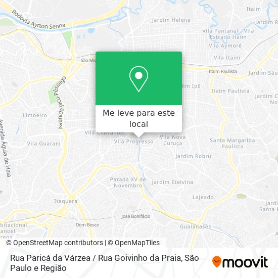 Rua Paricá da Várzea / Rua Goivinho da Praia mapa