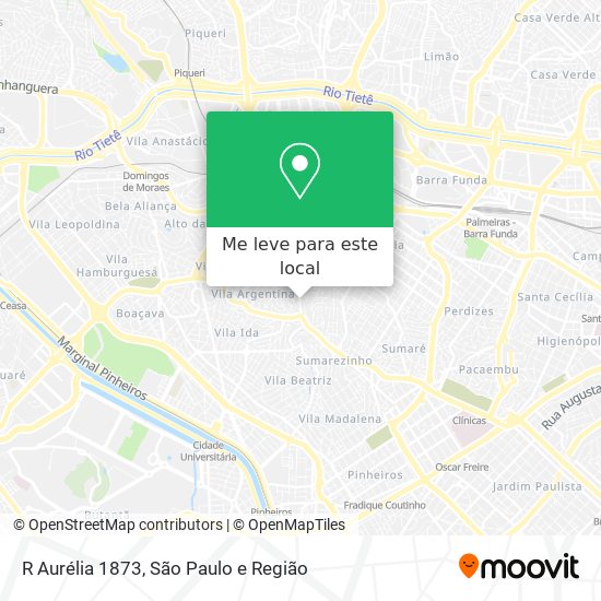R  Aurélia  1873 mapa