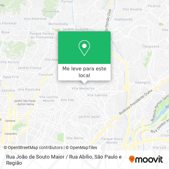 Rua João de Souto Maior / Rua Abílio mapa