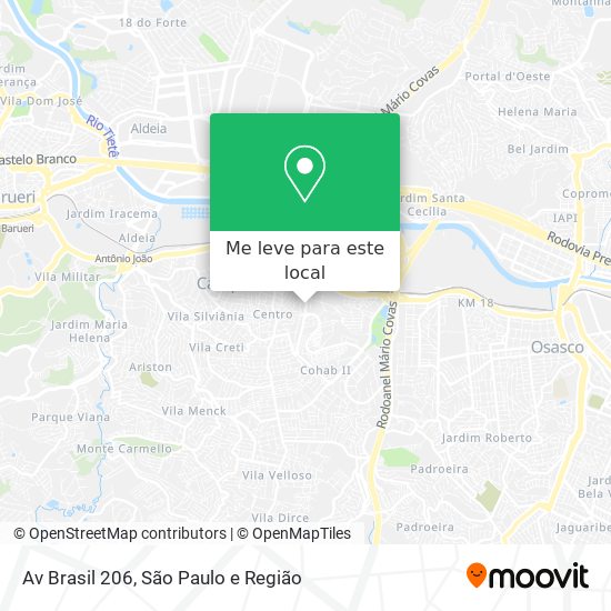 Av Brasil  206 mapa