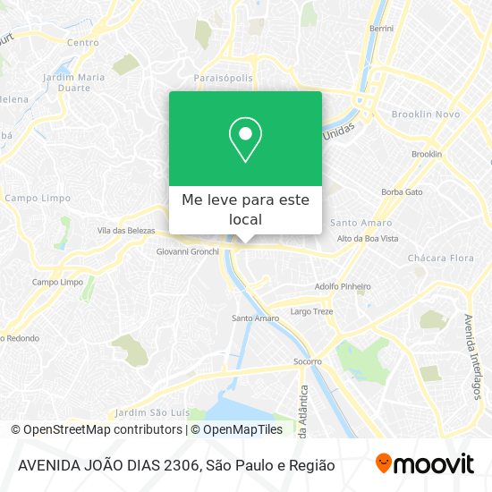 AVENIDA JOÃO DIAS 2306 mapa